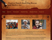 Tablet Screenshot of dogtiredranch.com